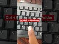 Create A New Folder With Short Trick #education