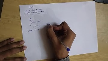 Static members in C++ by Vishal Goyal