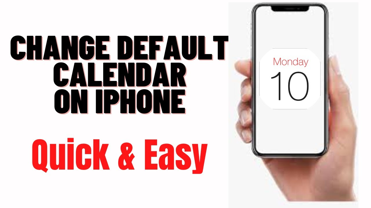 HOW TO CHANGE DEFAULT CALENDAR ON iPhone 2023 YouTube