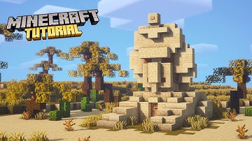 How to build a Villager Sphinx [Base] in Minecraft | Tutorial