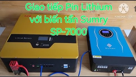 Giao tiếp Pin Lithium với biến tần Sumry SP-7000