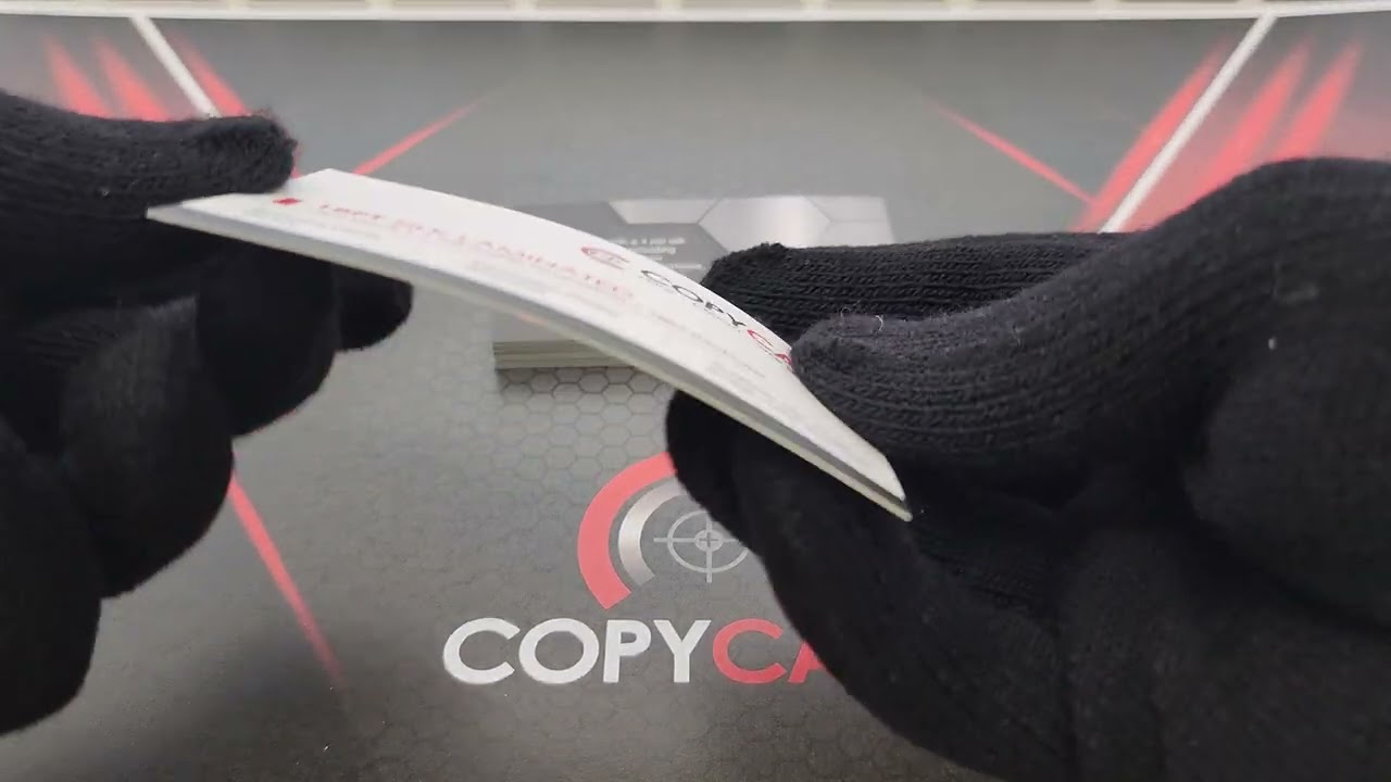 Sample 18pt Silk Laminated Business Card