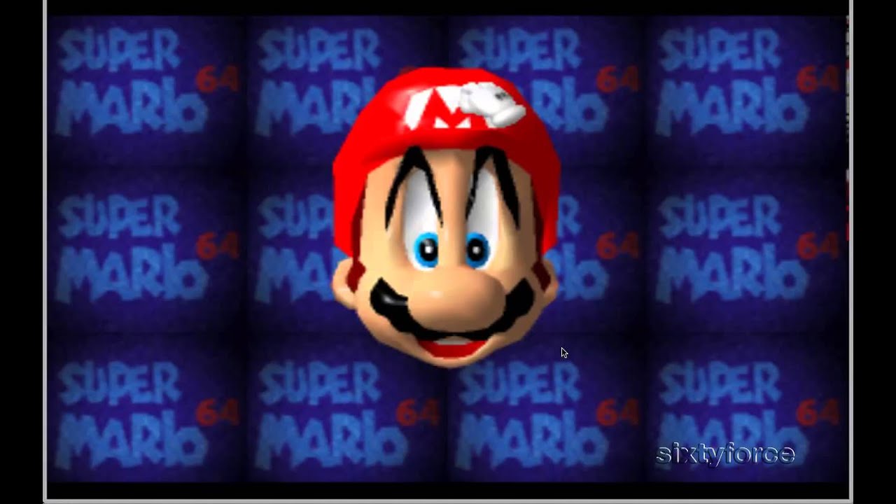 SUPER MARIO 64 - Messing Around With Mario's Face - YouTube