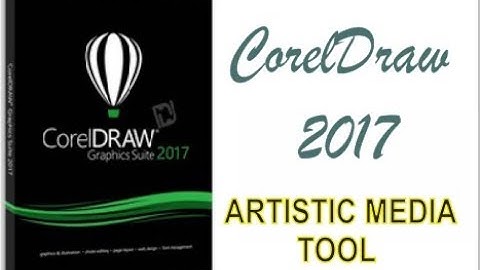 COREL DRAW 2017 USING ARTISTIC MEDIA TOOL HINDI URDU PART 18