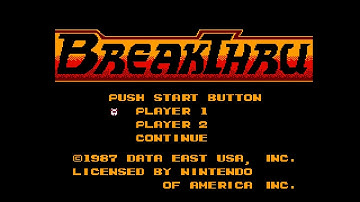 BreakThru (NES) - 01 Full Playthrough