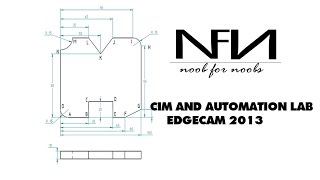 EDGECAM TUTORIAL | 7th Sem Mechanical  VTU | CIM LAB | MILLING