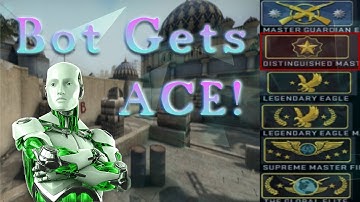 Bot Gets an Ace on my Solo Queue to GLOBAL! (Fastest Sniper) EP: 63