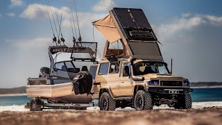 Sandy Tracks  Australias Most Famous Troopy Walkthrough  Stabicraft Boat