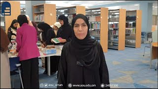 الجامعة العربية المفتوحة |  سلطنة عمان | مشاركة طلبة الجامعة في تجهيز المكتبة في المبنى الجديد