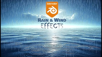 Create RAIN with WIND Effects in under 5 Minutes! - Blender Tutorial