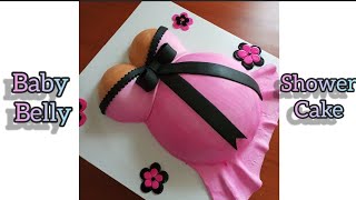 Baby Belly Cake Tutorial| Baby Shower cake| Baby shower cake for a girl| Baby shower 2020| CAKES