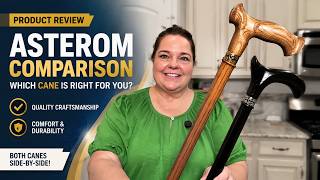 Asterom Handcrafted Canes for Men: Oak Walking Cane