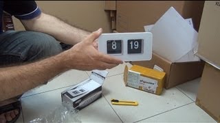 Unboxing and test of Auto Flip Clock in Full 3D HD