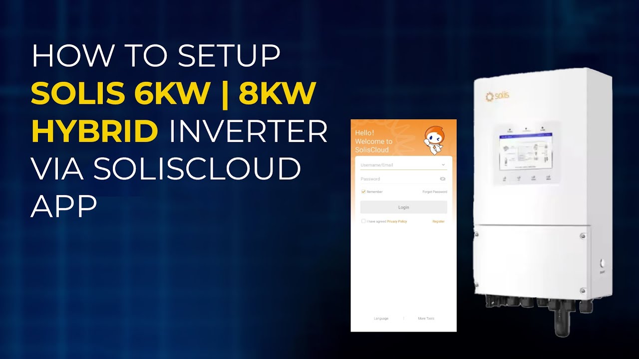 How to setup Solis 6KW | 8KW Hybrid Inverter via SOLISCLOUD APP #solis ...