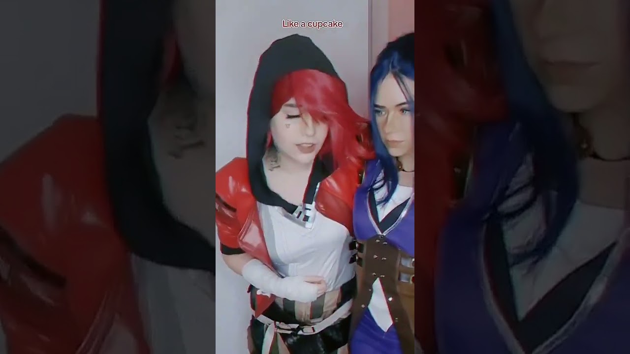 You gonna help me out, cupcake? | Vi & Caitlyn Kiramman #cosplay | Arcane CaitVi