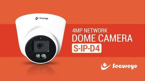 Secureye 4MP IP Dome Camera Demo Video