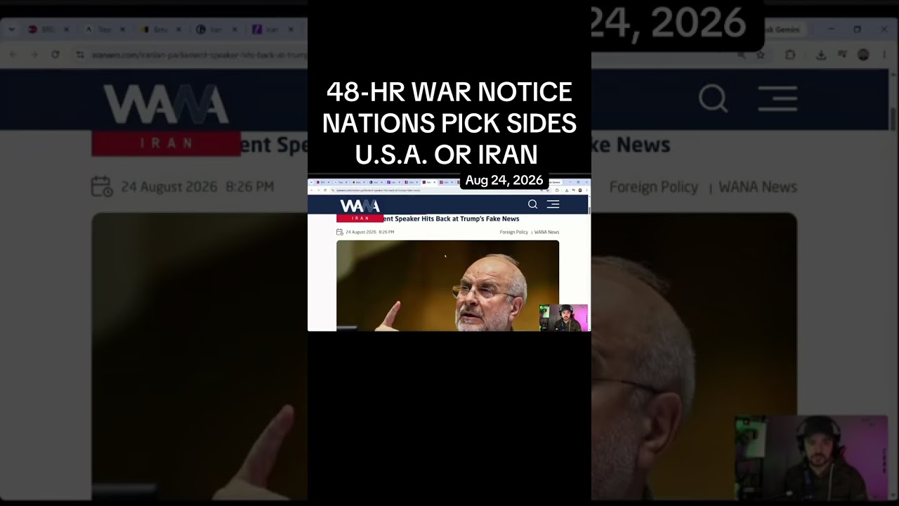 BREAKING: U.S. & Iran tell nations to pick sides as Economic D-Day is announced