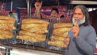 Grill Fish Kay Tamam Secrets | How To Make Grill Fish At Street Food Pakistan | Mubarak Ali