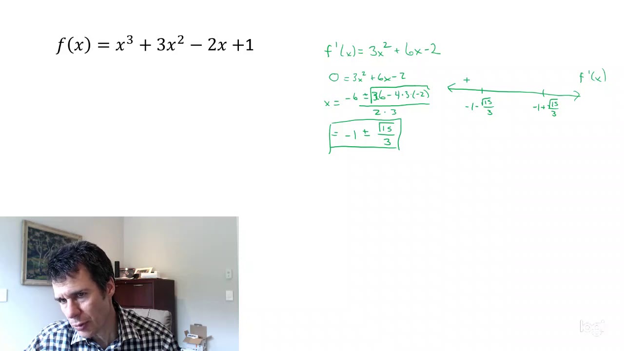Increasing and Decreasing Example 2 - YouTube