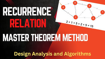 Recurrence Relation - Master Theorem Method