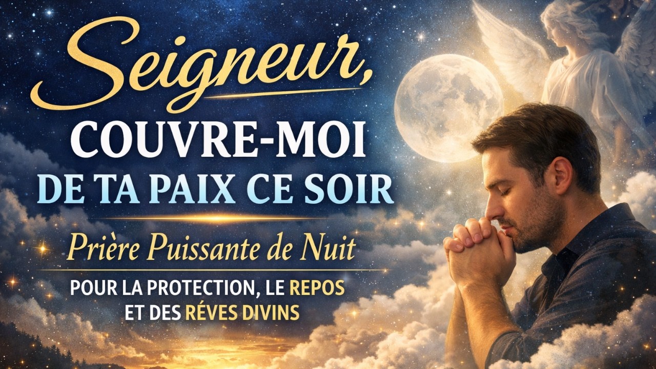Seigneur, Couvre-moi de ta Paix ce Soir | Prière Puissante de Nuit pour la Protection, le Repos
