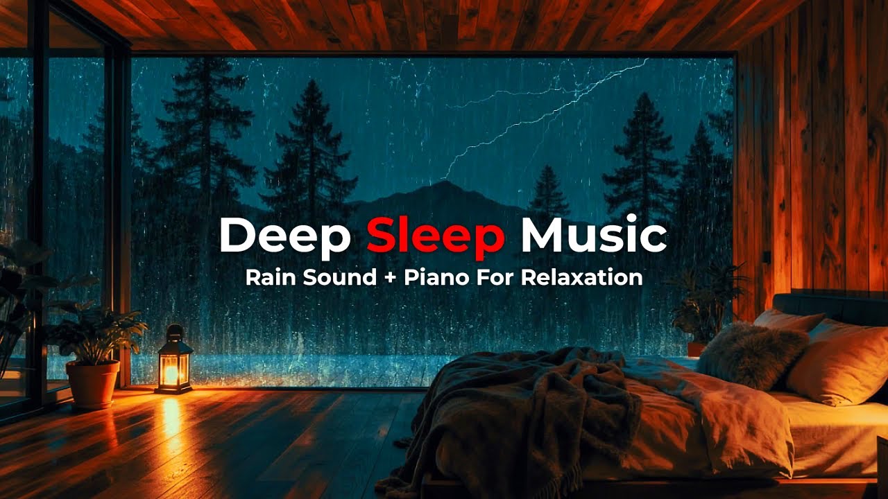 Calming Rainfall Atmosphere 🌧️ | Piano Meditation for Deep Sleep, Anxiety Relief & Inner Peace