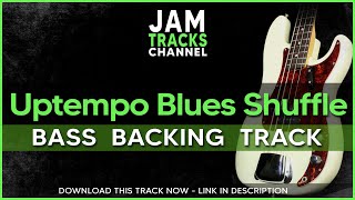 Video thumbnail of "Bass Backing Track : Uptempo Blues Shuffle in A"