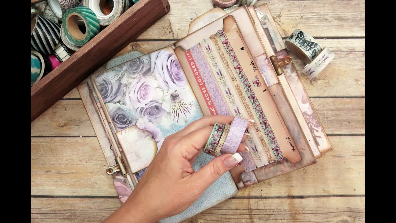 Washi Tape Booklet TN InsertWanderlustFloral Whimsy14 by jenofeve