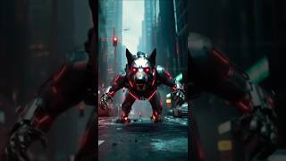 Bipedal Robotic Dog Unleashed | Giant Transformer- Roars in Futuristic City #mecha #transformation