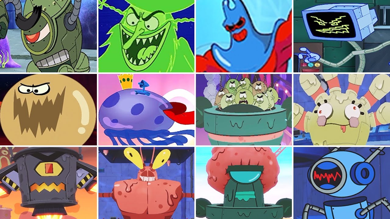 SpongeBob: Patty Pursuit 1 + 2 - All Bosses