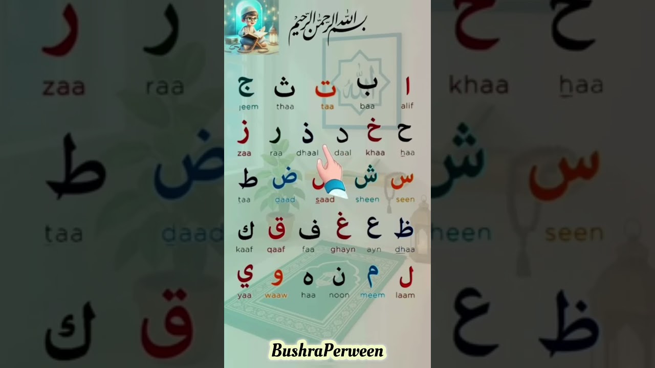 Beautiful Arabic Alphabet Tilawat  Alif Baa Taa Learning Journey #qaida #kids #quran