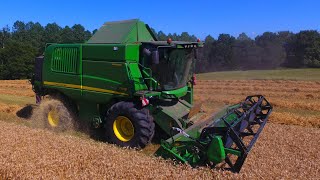 Moisson de blé 2020 dans les Côtes d'Armor/100% John Deere/MS Equipement