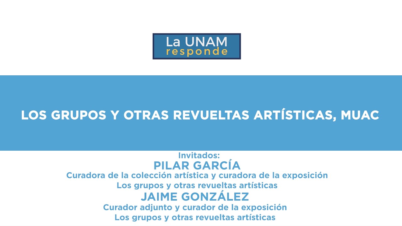 Los grupos y otras revueltas artísticas, MUAC. La UNAM responde 1294