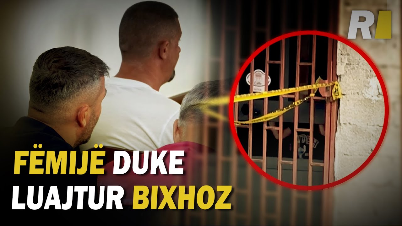 Fëmijë brenda objektit ku u arrestuan 13 persona duke luajtur bixhoz në Isniq të Deçanit