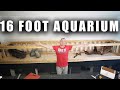 16 foot aquarium build  exposed frame  the king of diy