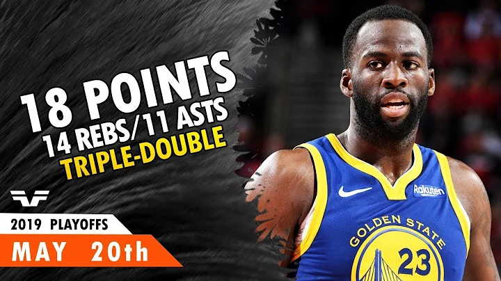 Draymond Green Triple-Double - WCF Game 4 - 2019 Playoffs vs Blazers - 18 Pts, 14 Rebs, 11 Asts