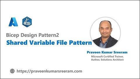 46. Azure Bicep - Design Pattern2 - Shared Variable File #azure #bicep #azuredevops #designpatterns