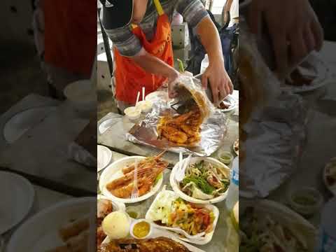 เที่ยวหัวหิน กินกุ้งถังที่ตลาดแทมมารีน Tamarind Market Hua Hin Attraction.
