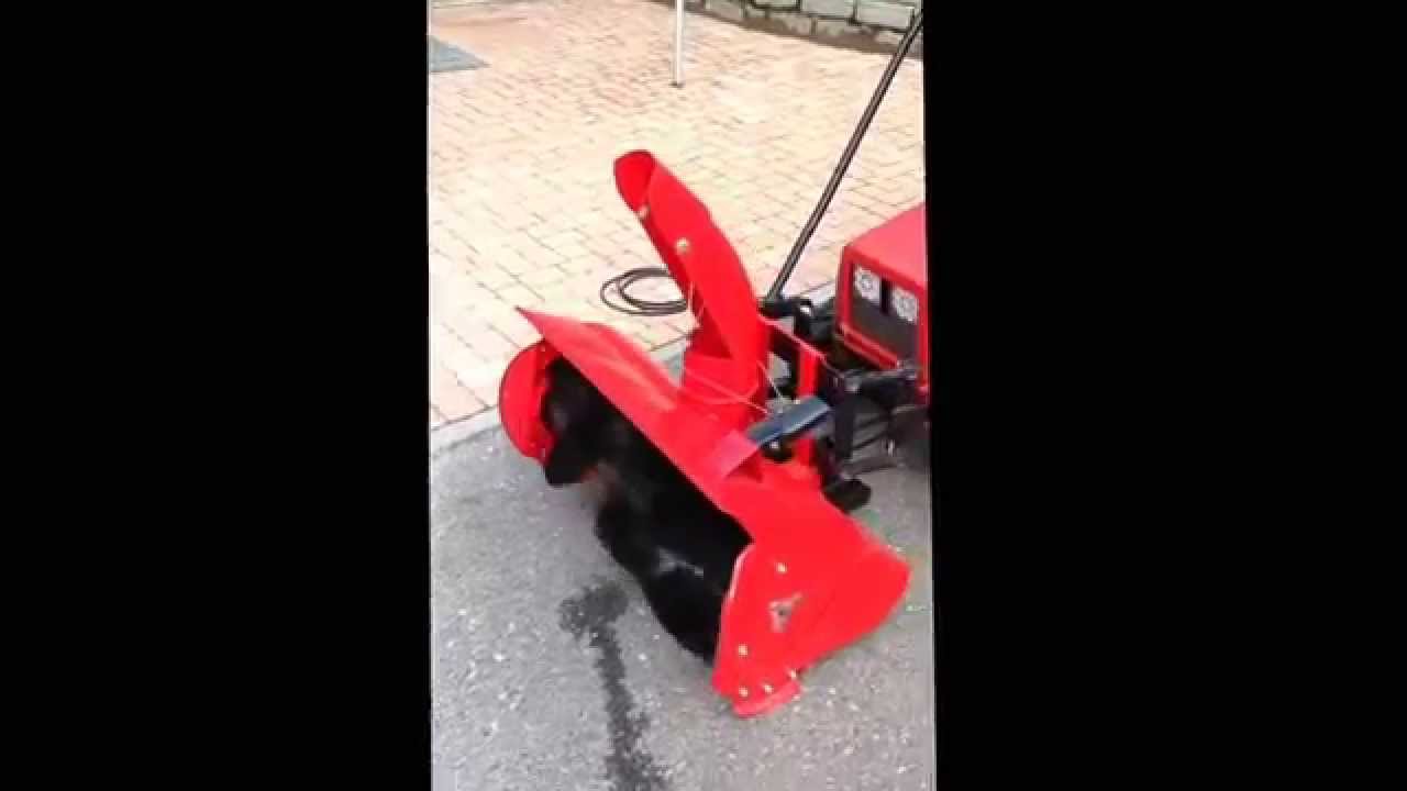 Craftsman snow blower with lawn tractor self made YouTube