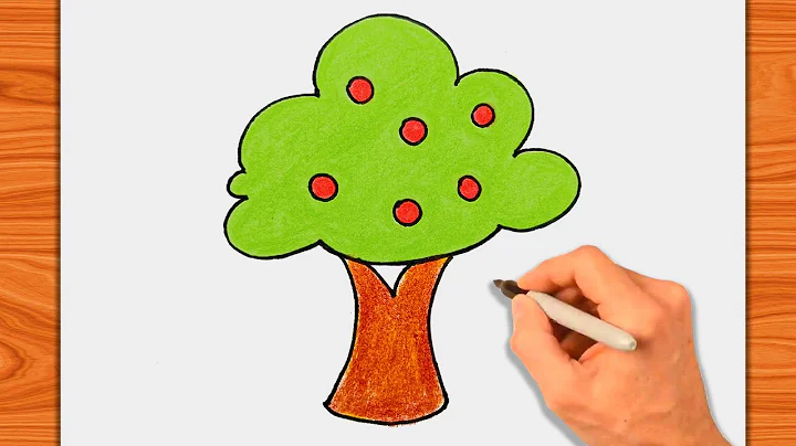 Simple tree drawing ll How to draw a Tree #tree #kidsart #treedrawing
