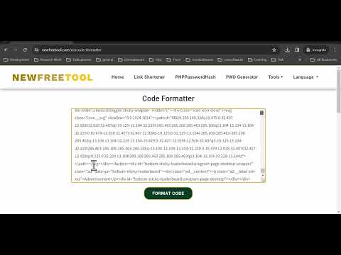 Effortless Code Cleanup with NewFreeTool.com Code Beautifier