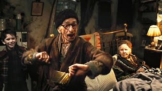 Charlie's Grandpa Dance Scene (HD) | Charlie and the Chocolate Factory