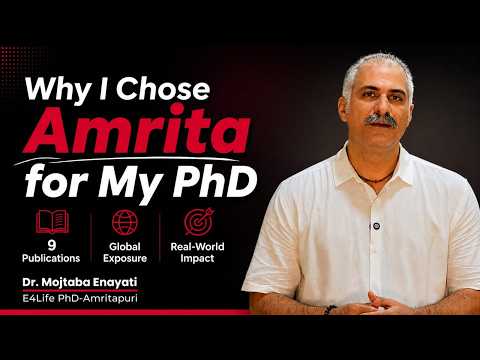 Why I Chose Amrita for My PhD | 9 Publications | Global Exposure | Real-World Impact