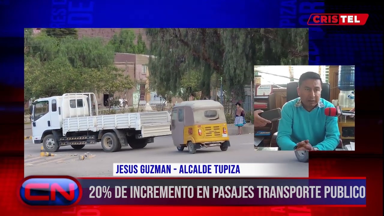 CN - ALCALDIA TUPICEÑA Y TRANSPORTE PUBLICO ACUERDAN 20% DE INCREMENTO