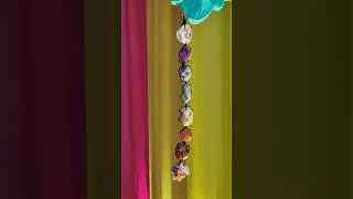 Seven Chakra Tumble Stone Hanging Decor with healing and asthetic look www.nvcattunements.com