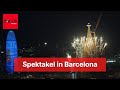Spektakuläre Lichtshow: Sagrada Família feiert neuen Kirchturm mit Feuerwerk