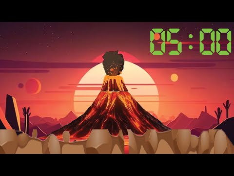 5 Minute Countdown | Volcano Explosion In 5 Minute