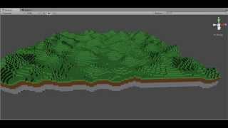 Unity Minecraft style voxel terrain generation