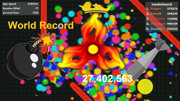 Fisp.io 27,402,563 WORLD RECORD A BOMB Fidget Spinner