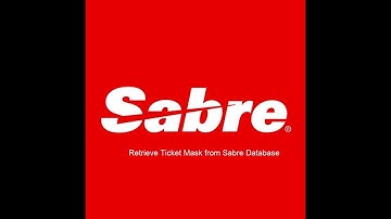 Sabre Training- Retrieve a Ticket Mask/Image from Sabre Data Base